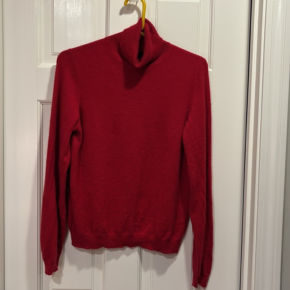 Lands end cashmere turtleneck sweater